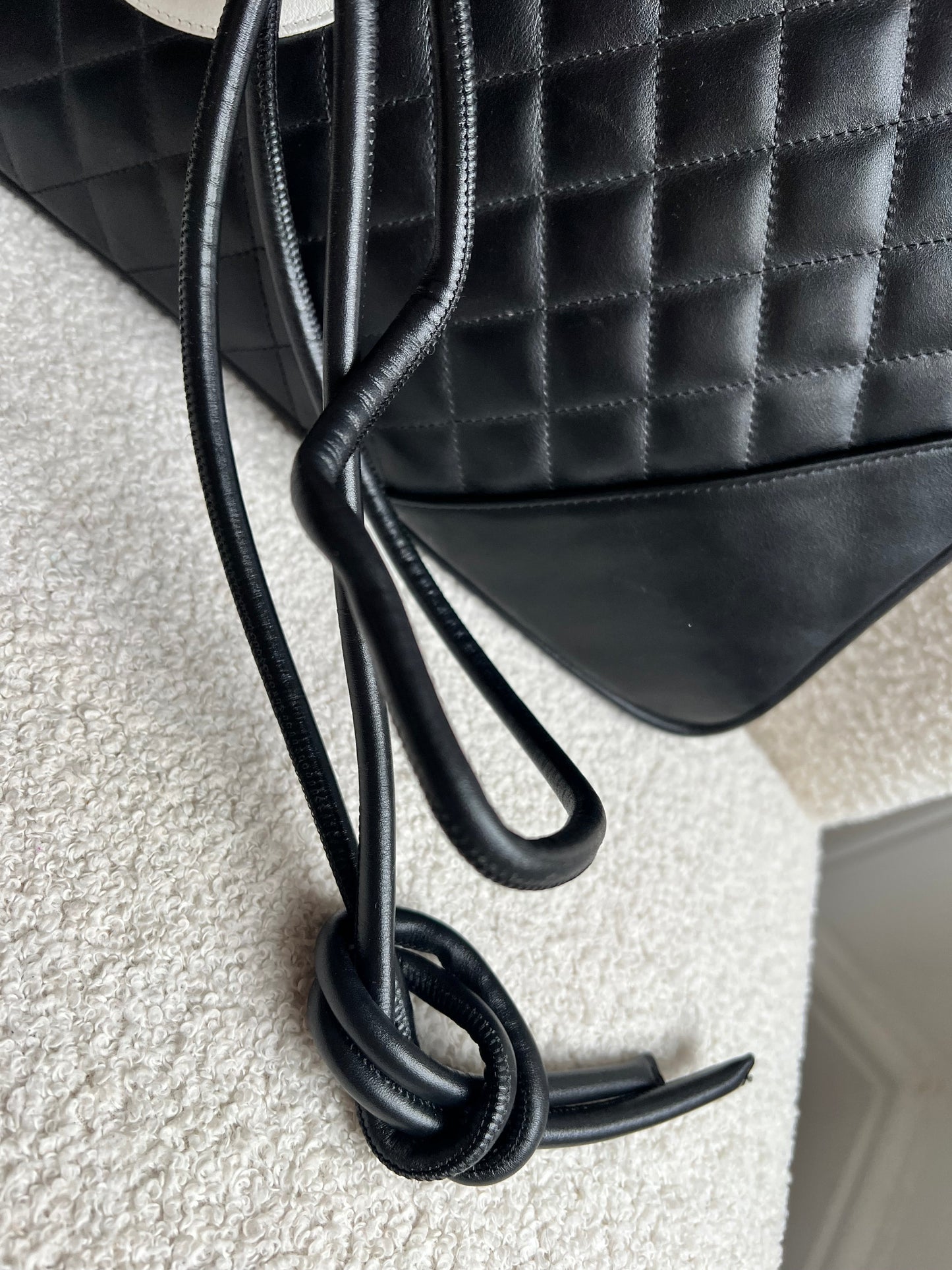 Chanel Black and White Cambon Line Large Crossbody