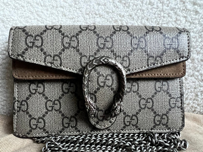 Gucci Dionysus GG Supreme Super Mini Shoulder Bag (RRP £890)