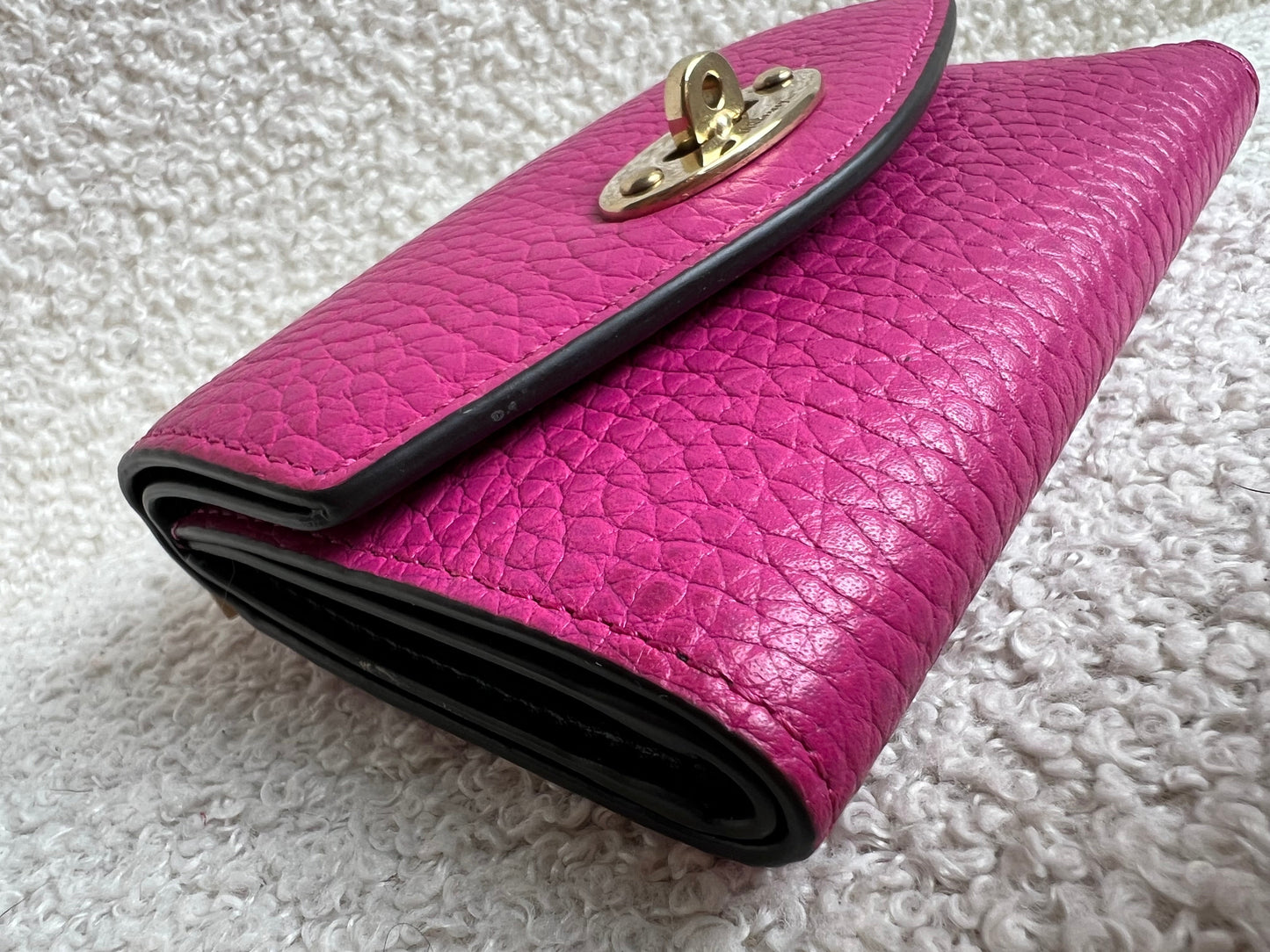 Mulberry Pink Darley Folded Multi Card Wallet (RRP £265)