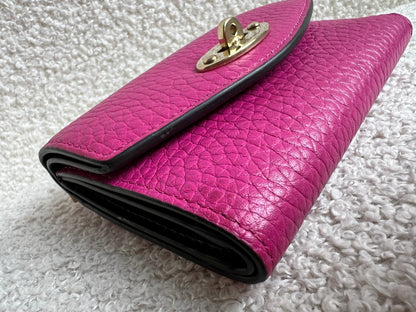 Mulberry Pink Darley Folded Multi Card Wallet (RRP £265)