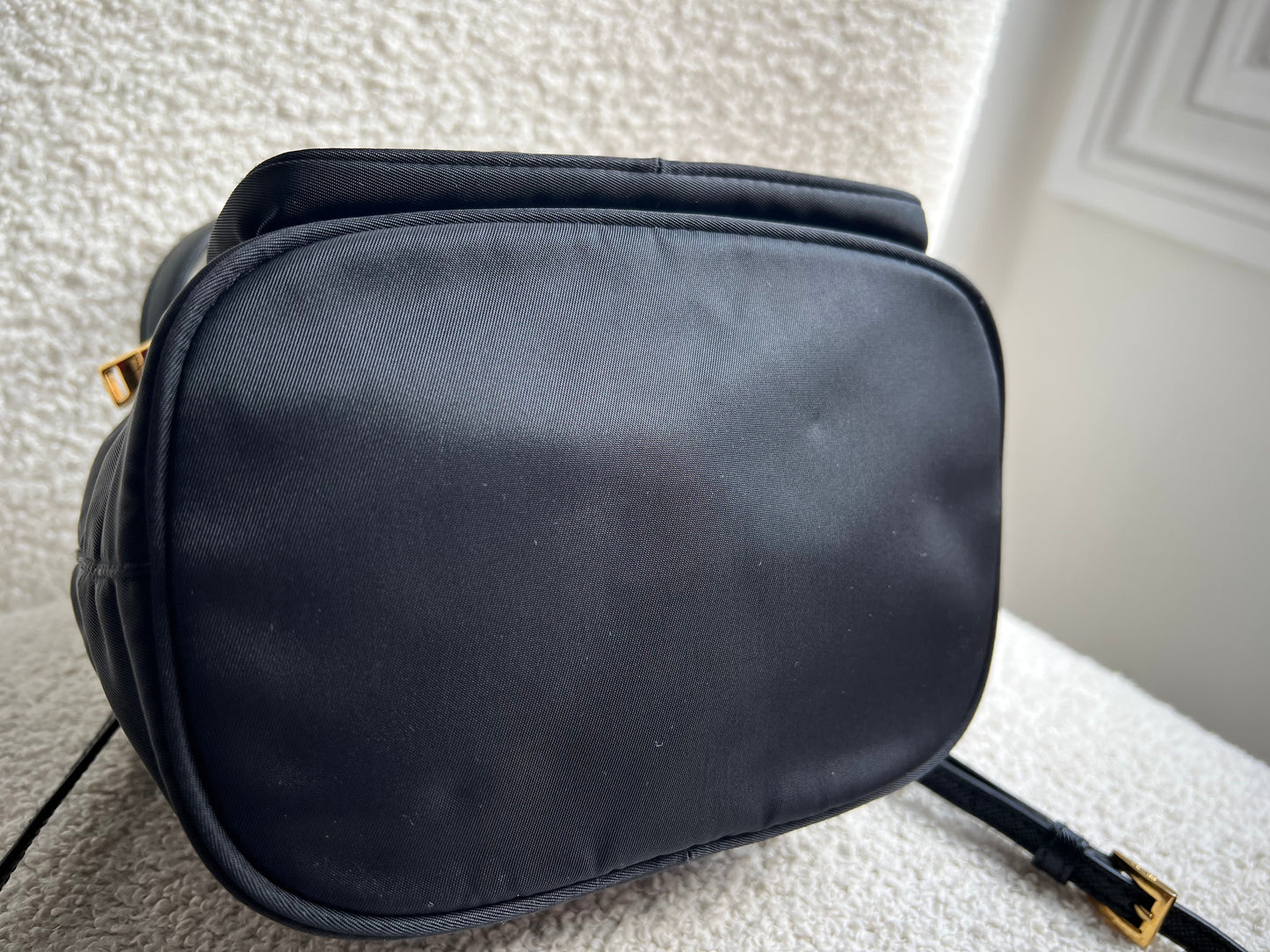 Prada Re-Nylon Duet Black Bucket Bag (RRP £1380)