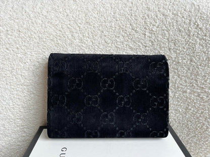 Gucci Black Velvet Dionysus Mini Chain Bag