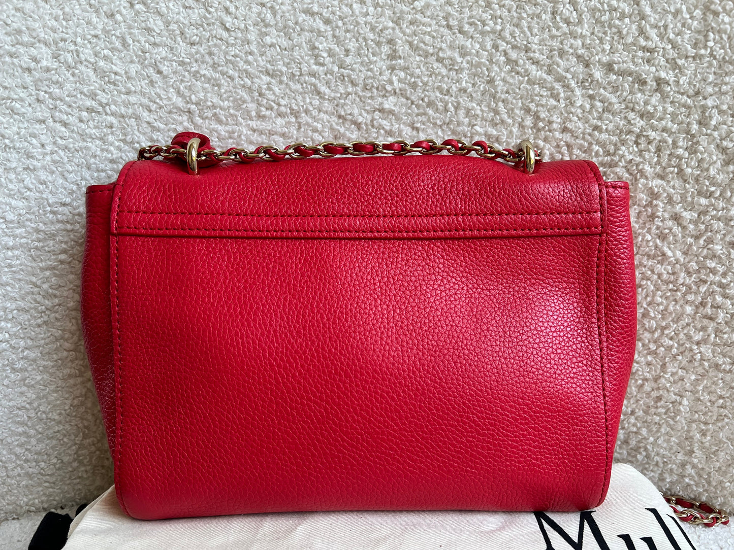 Mulberry Hibiscus Red Regular Lily with Gold Hardware (RRP £995)