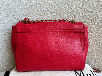 Mulberry Hibiscus Red Regular Lily with Gold Hardware (RRP £995)