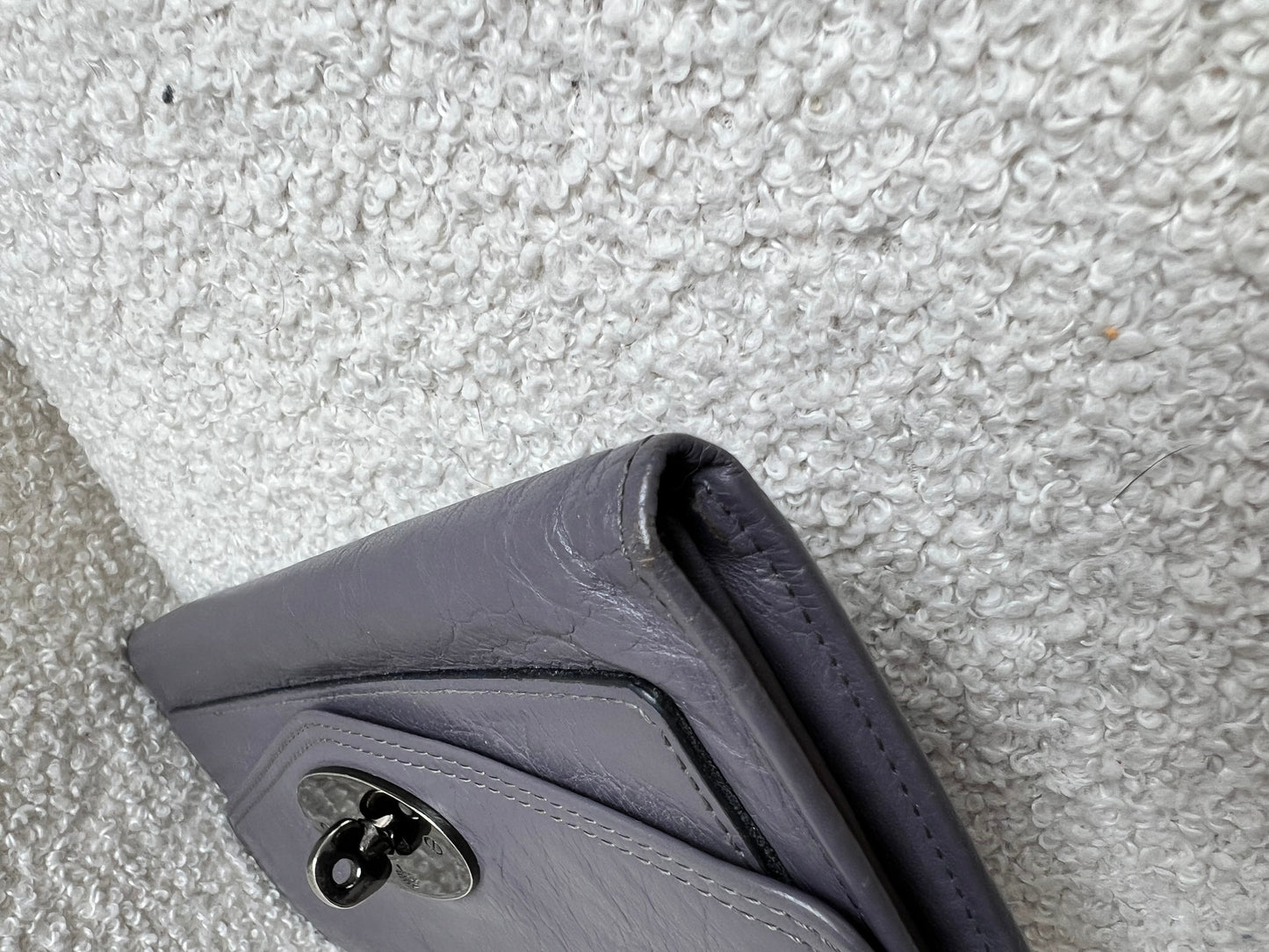 Mulberry Foggy Grey Alexa Postmans Lock Wallet