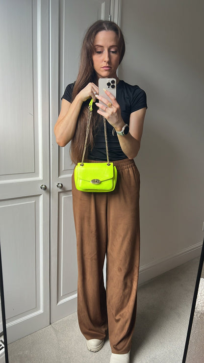 Mulberry Neon Yellow Mini Darley Shoulder Bag (RRP £725)