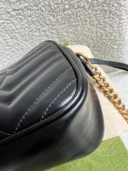 Gucci GG Black Marmont Small Shoulder Bag (RRP £1440)