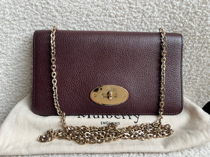 Mulberry Oxblood Bayswater Clutch (RRP £495)