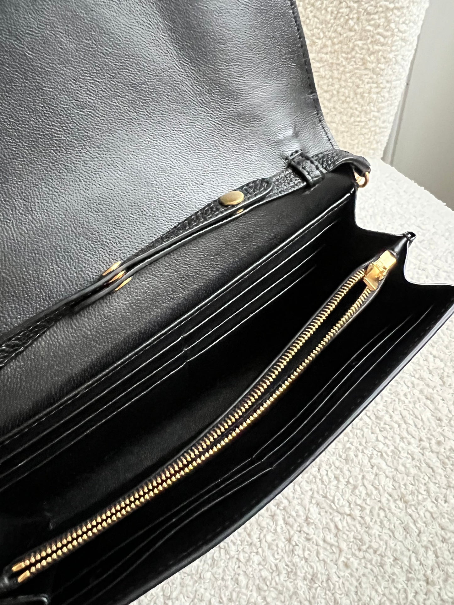 Mulberry Black Continental Chain Clutch Wallet (RRP £425)
