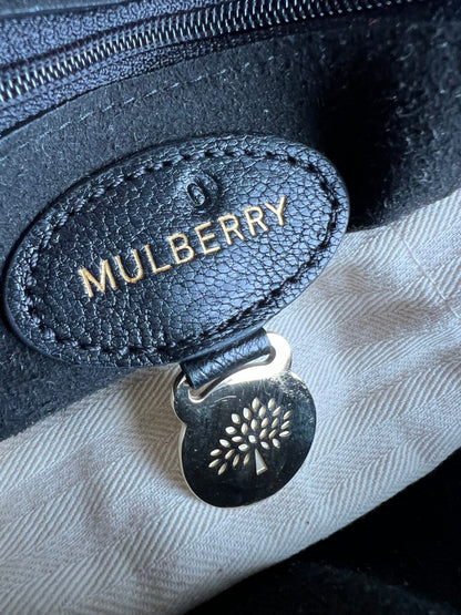 Mulberry Black Regular Lily with Gold Hardware (RRP £995)