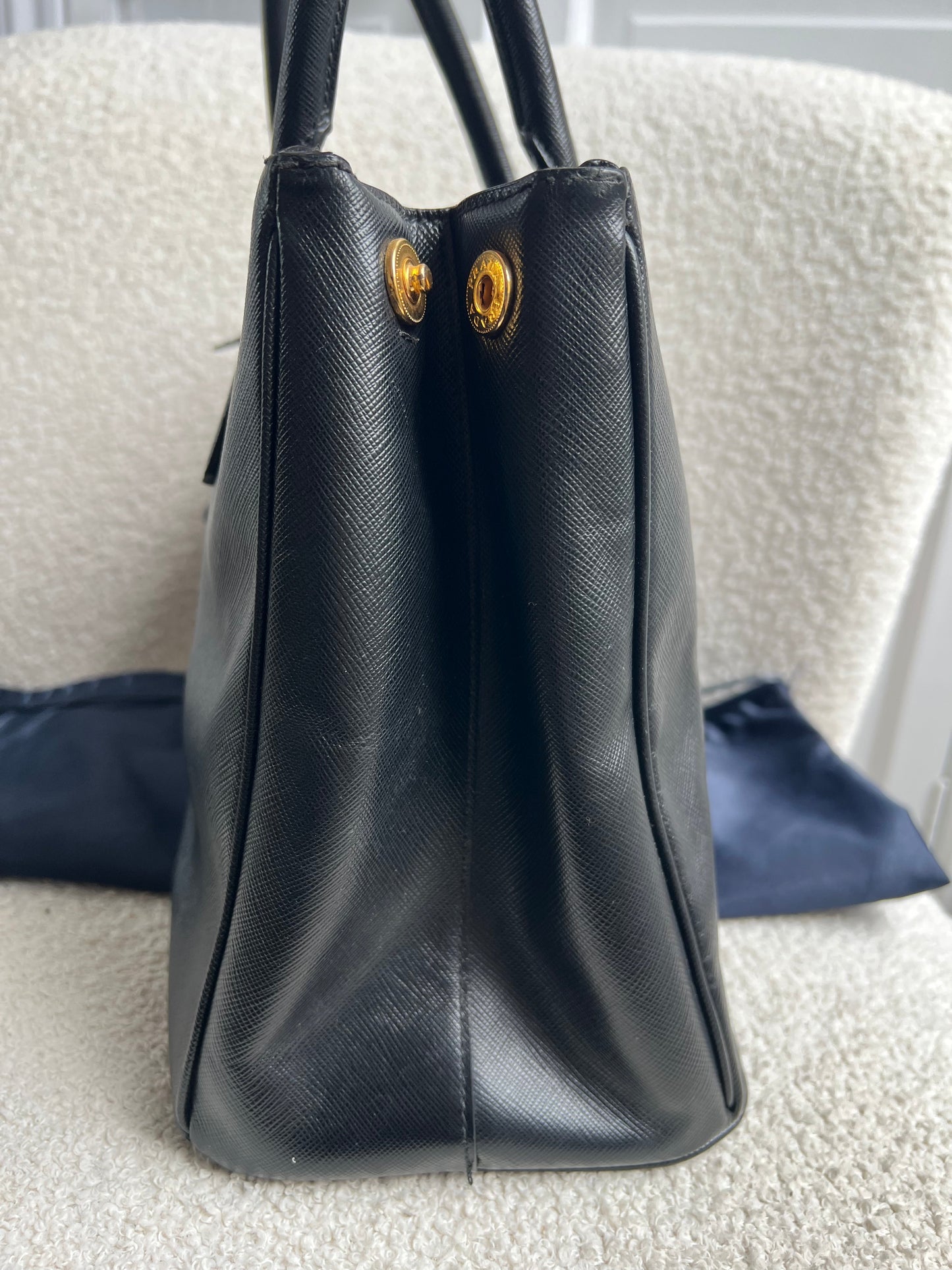 Prada Black Galleria Saffiano Tote