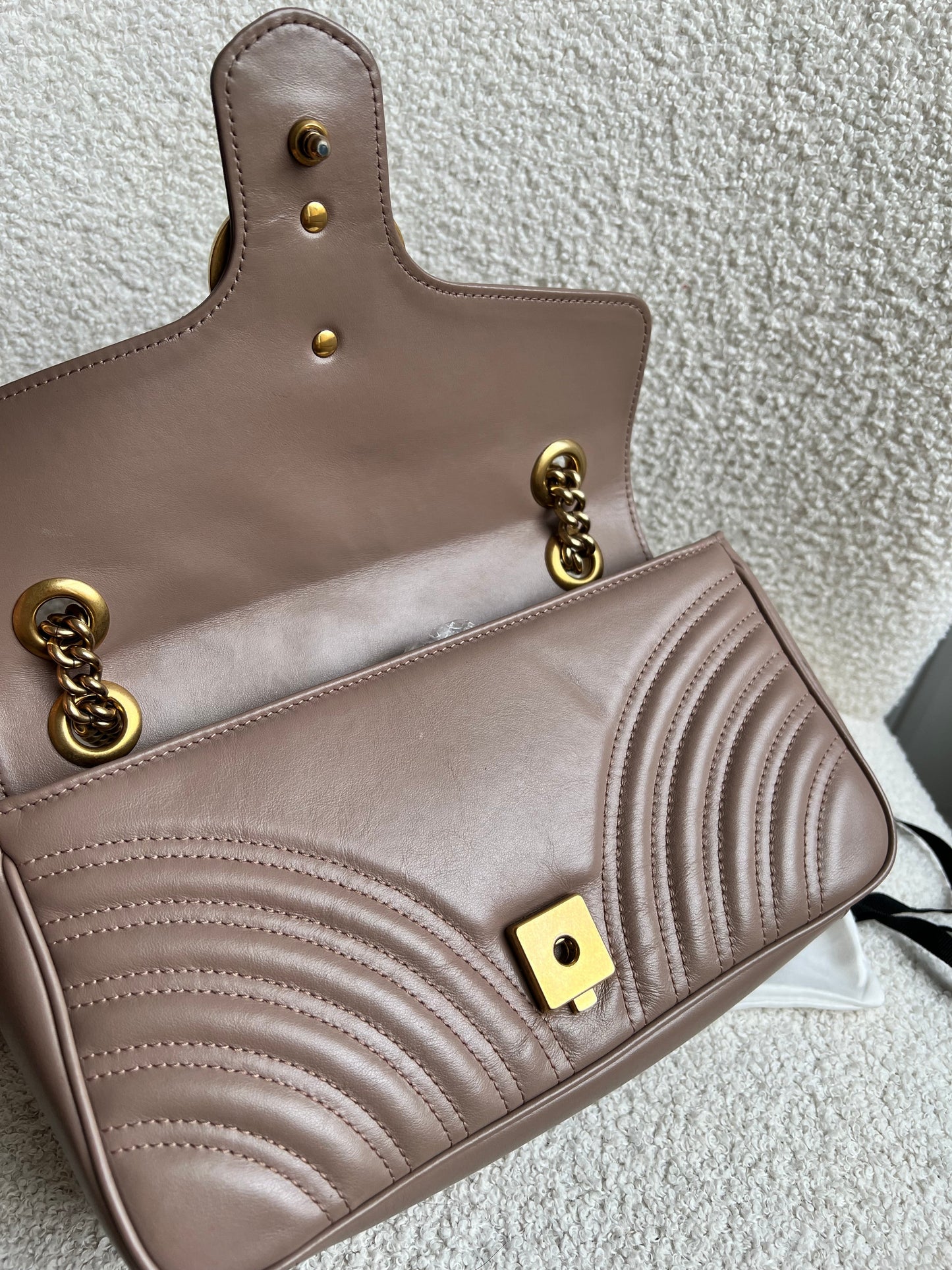 Gucci GG Dusty Pink Marmont Small Shoulder Bag (RRP £2070)