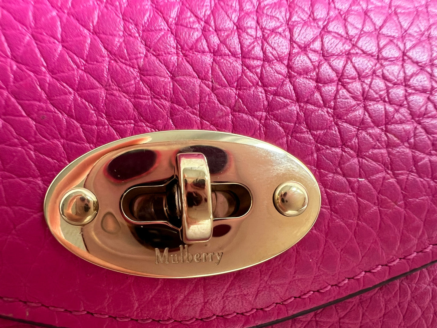 Mulberry Pink Darley Folded Multi Card Wallet (RRP £265)