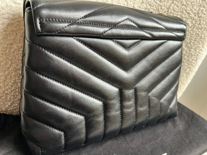 Yves Saint Laurent (YSL) Black on Black Small Lou Lou (RRP £1,940)