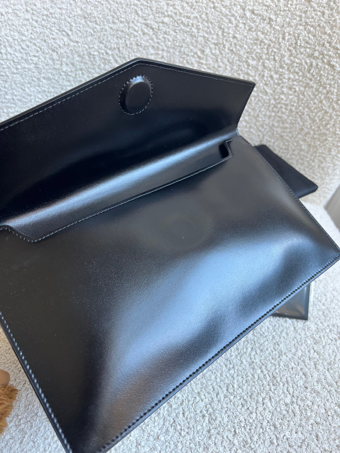 Yves Saint Laurent (YSL) Black Uptown Pouch Clutch (RRP £580)