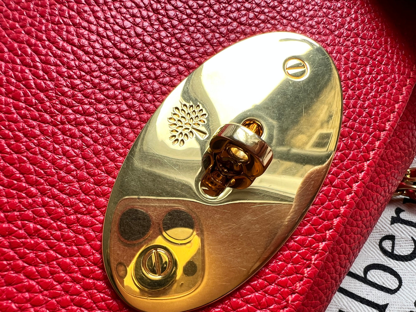 Mulberry Fiery Red Regular Lily with Gold Hardware (RRP £995)