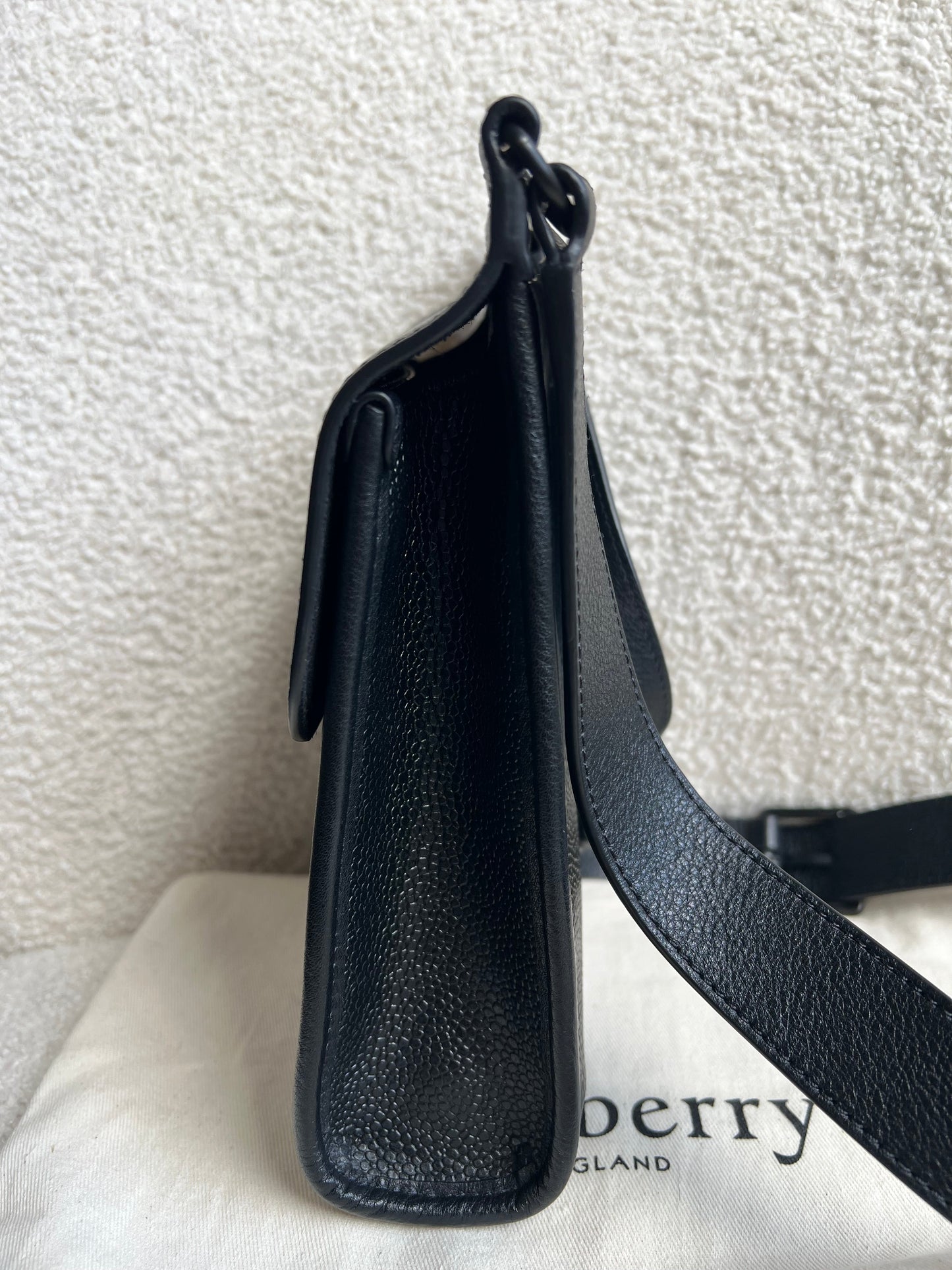 Mulberry Black Eco Scotchgrain Small Antony