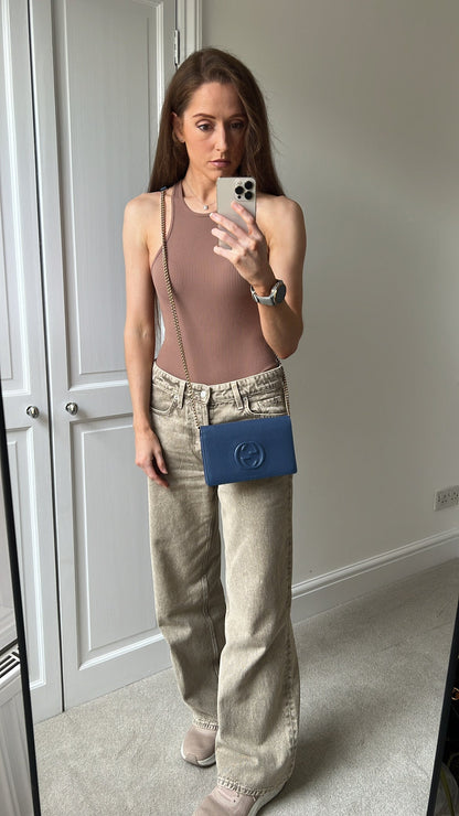Gucci Blue Soho Chain Wallet