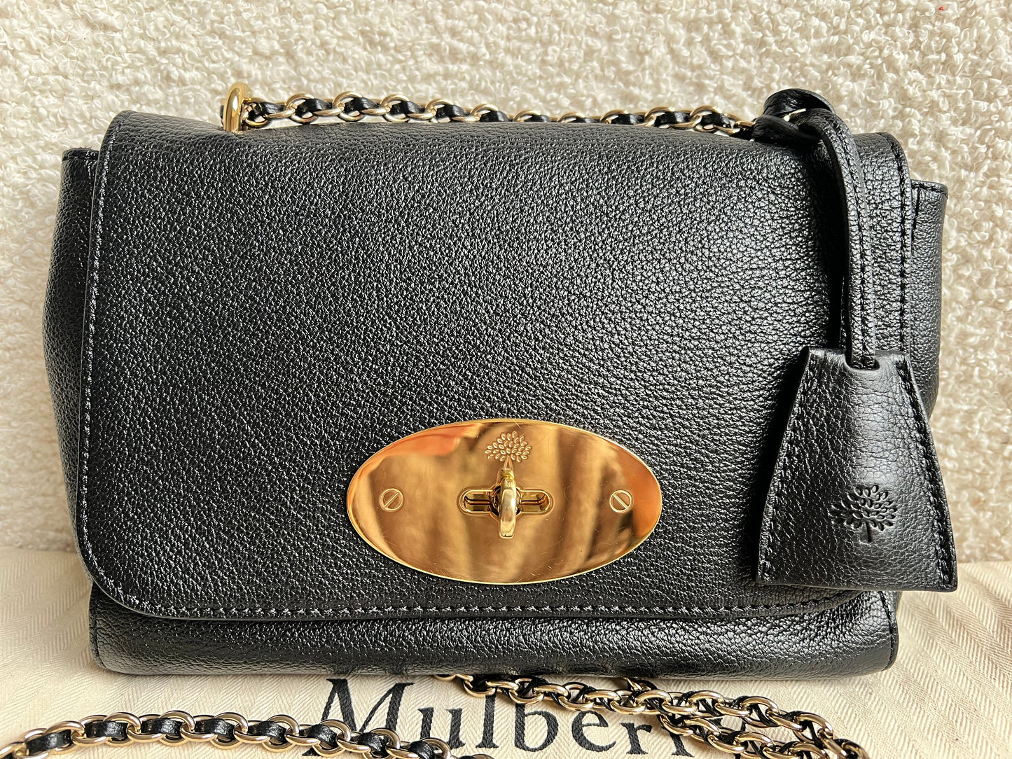 Mulberry Black Regular Lily with Gold Hardware (RRP £995)