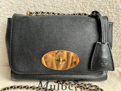 Mulberry Black Regular Lily with Gold Hardware (RRP £995)