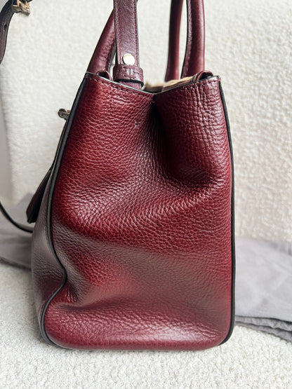 Mulberry Oxblood Small Double Zip Bayswater Tote (£1500)