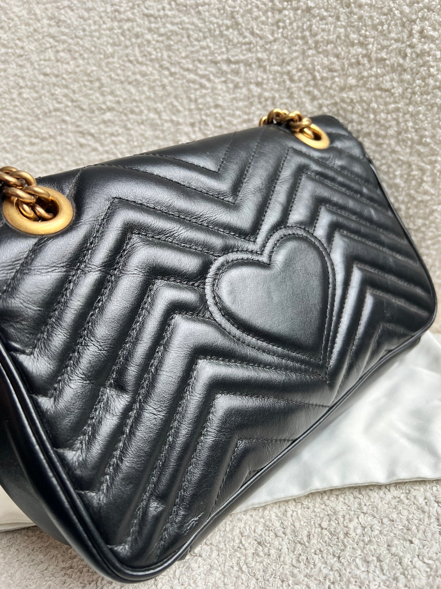 Gucci GG Black Marmont Small Shoulder Bag (RRP £2070)