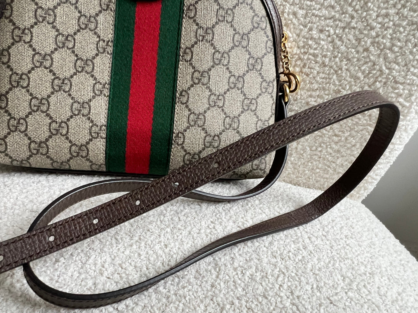 Gucci Ophidia GG Supreme Rounded Top Shoulder Bag (RRP £1,380)