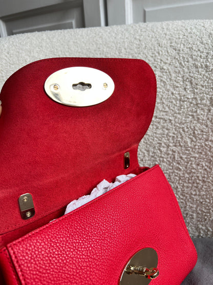 Mulberry Hibiscus Red Regular Lily with Gold Hardware (RRP £995)