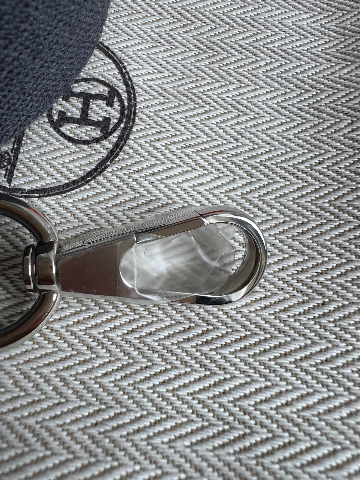 Hermes Evelyne TPM in Grey Clemence Leather with Palladium Hardware