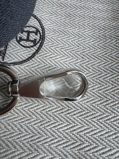 Hermes Evelyne TPM in Grey Clemence Leather with Palladium Hardware