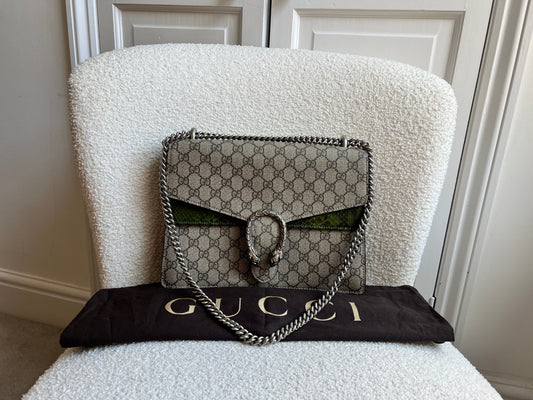 Gucci Dionysus GG Supreme Medium Shoulder Bag (RRP £2,450)