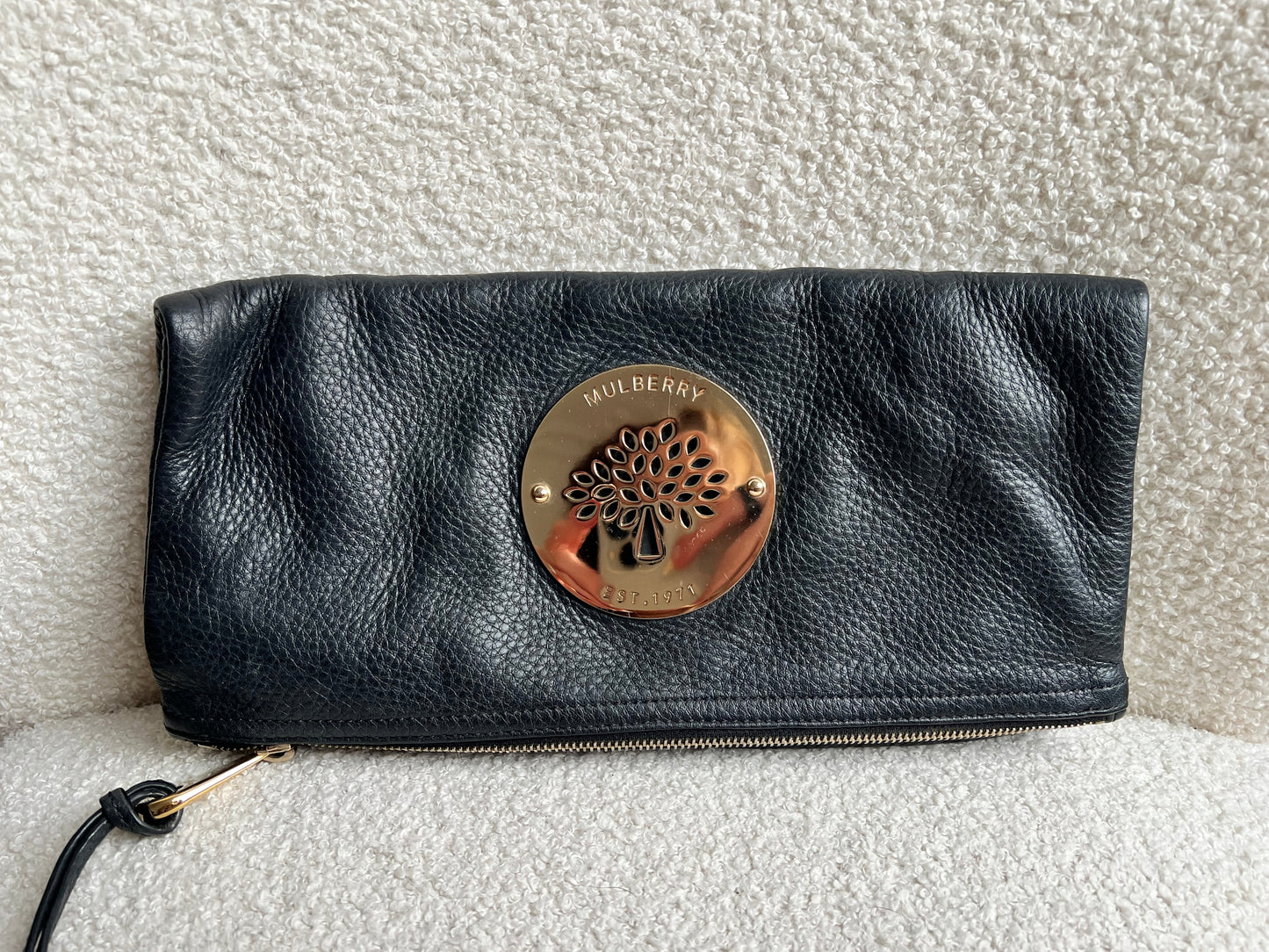 Mulberry Black Daria Clutch (RRP £550)
