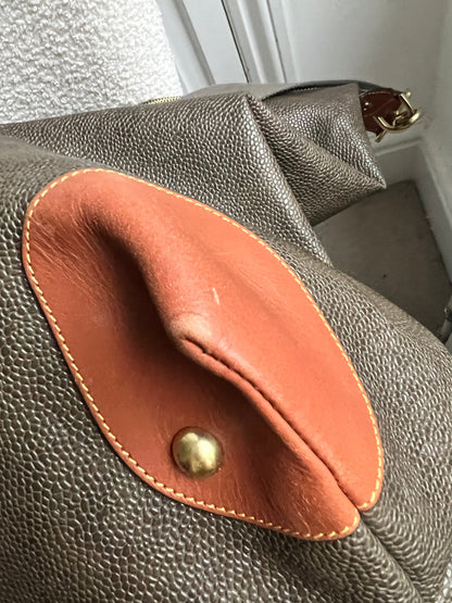 Mulberry Large Clipper Bag in Mole Cognac Scotchgrain (RRP £995)