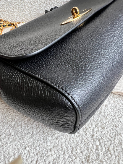 Mulberry Black Medium Lily with Gold Hardware (RRP £1095)
