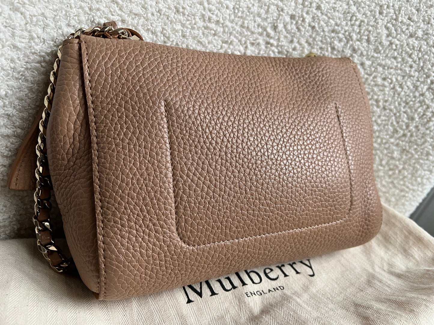 Mulberry Light Salmon Regular Top Handle Lily (RRP £1095)