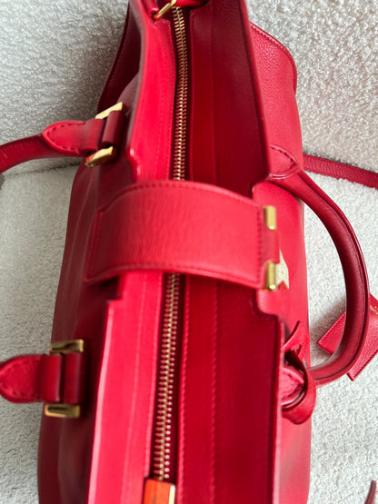 Yves Saint Laurent (YSL) Red Small Cabas Chyc Bag (RRP £1,350)