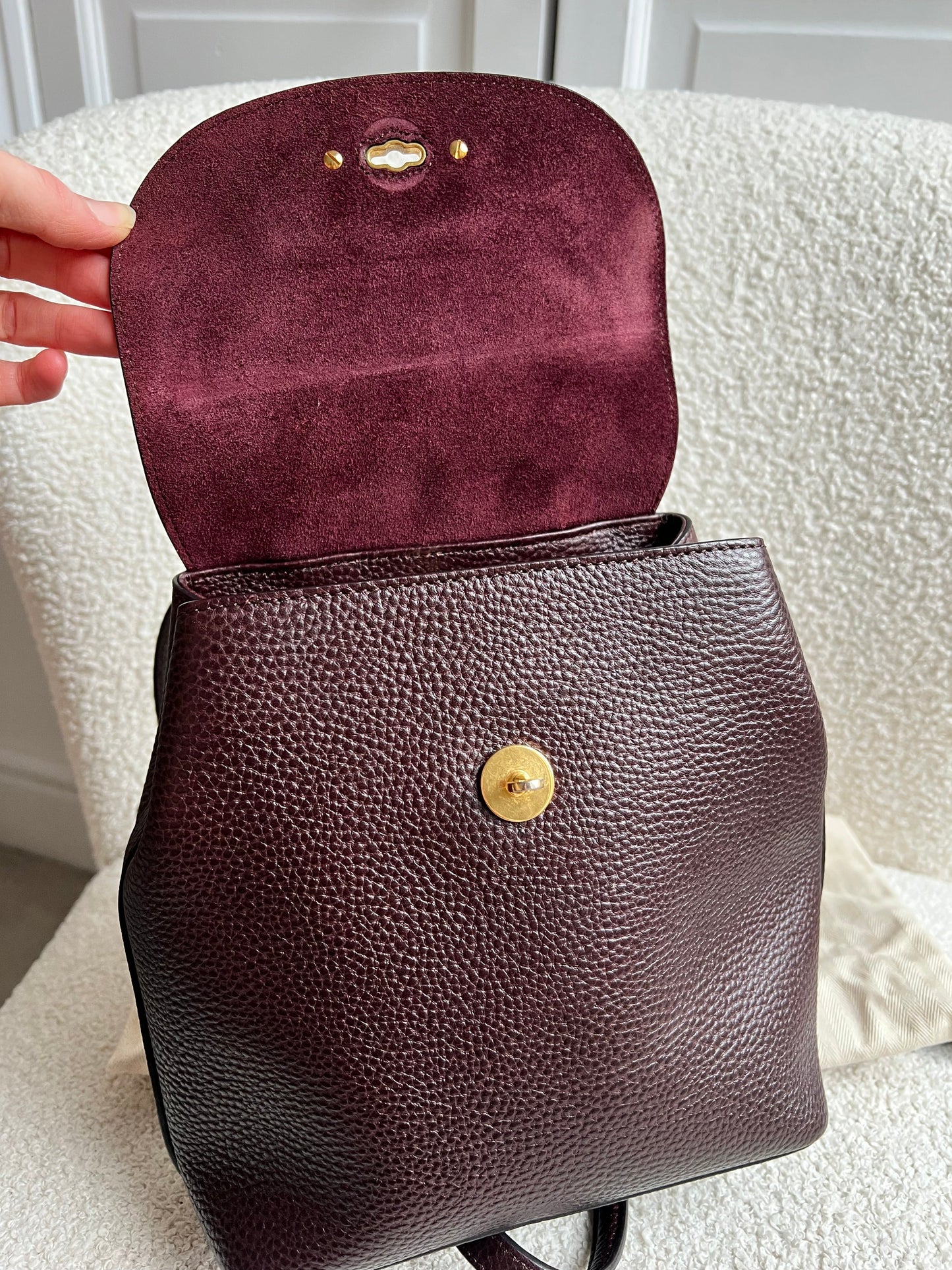 Mulberry Oxblood Mini Bayswater Backpack (RRP £695)
