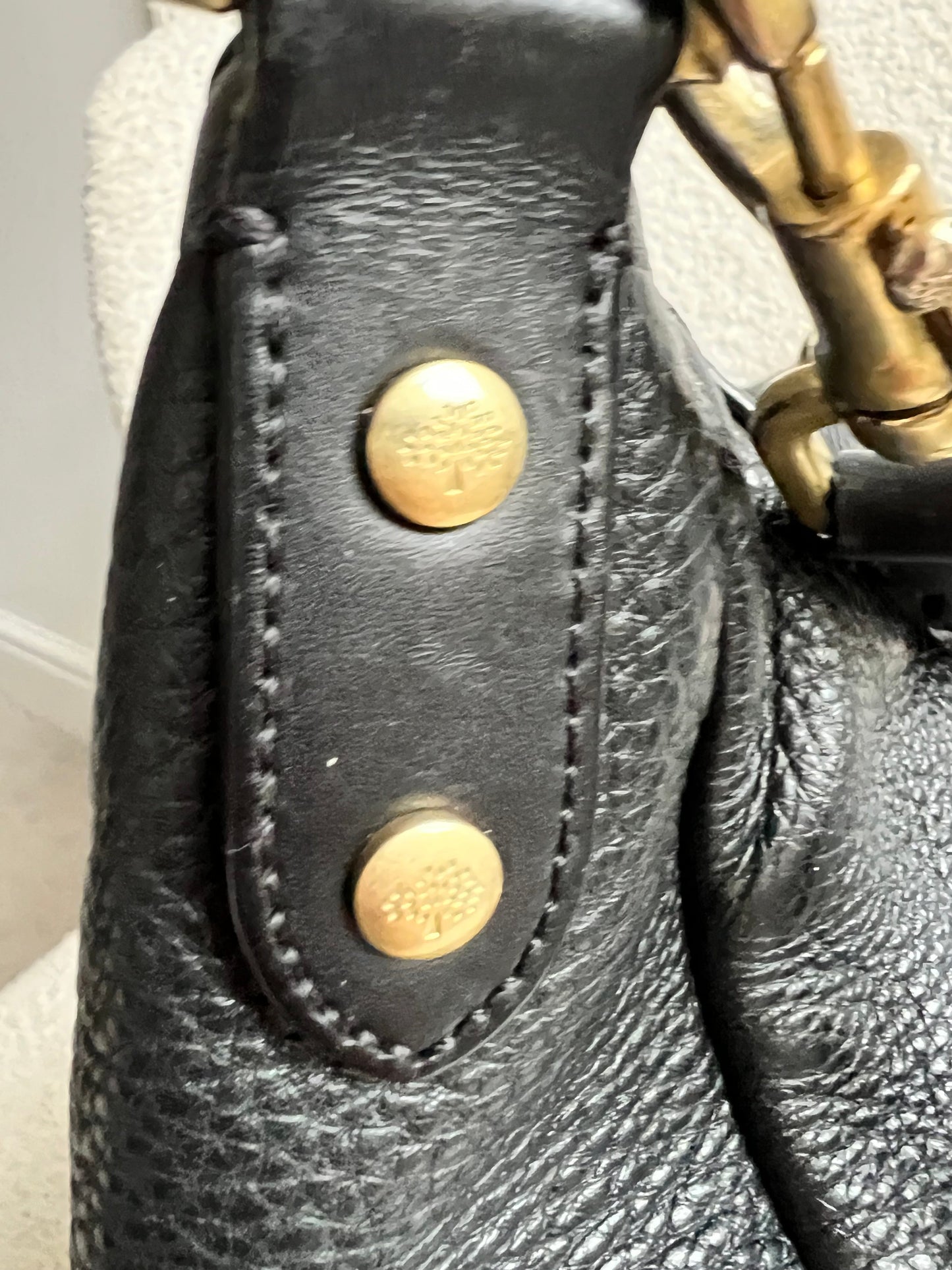 Mulberry Black Large Effie Satchel
