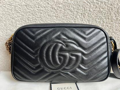 Gucci GG Black Marmont Small Shoulder Bag (RRP £1440)