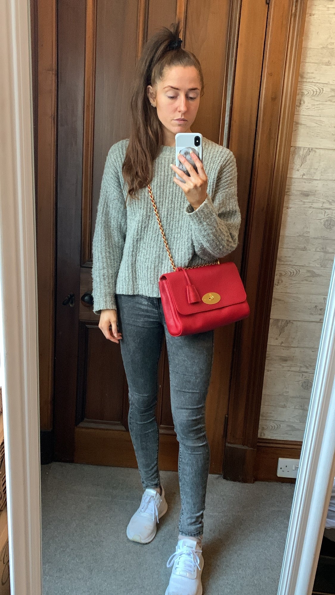 Mulberry Scarlet Medium Lily with Gold Hardware (RRP £1095)