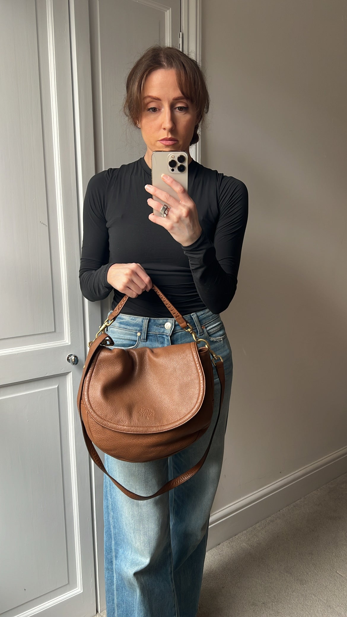 Mulberry Oak Large Effie Satchel