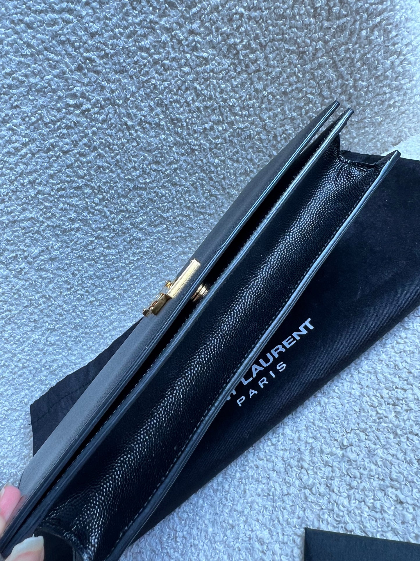 Yves Saint Laurent (YSL) Black Kate Clutch (RRP £1,190)