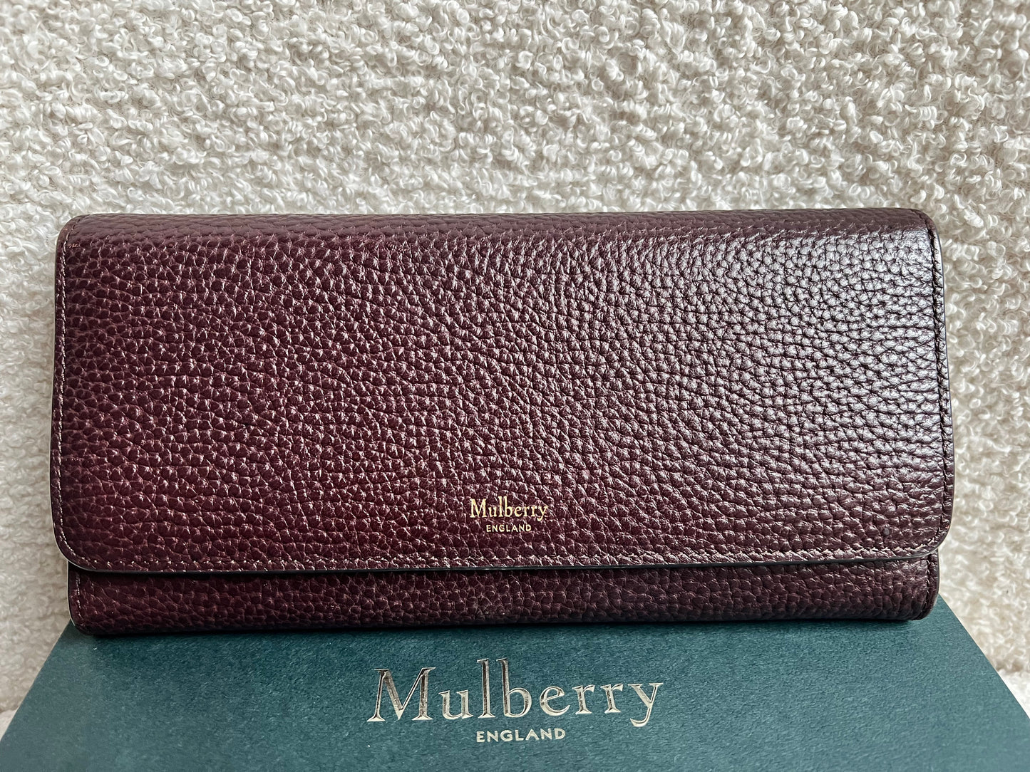 Mulberry Oxblood Continental Wallet (RRP £375)