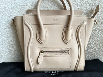 Celine Cream Nano Luggage Bag (RRP £1750)