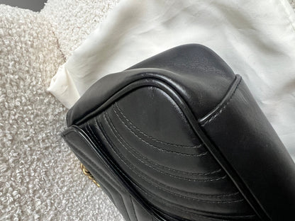 Gucci GG Black Marmont Small Shoulder Bag (RRP £2070)