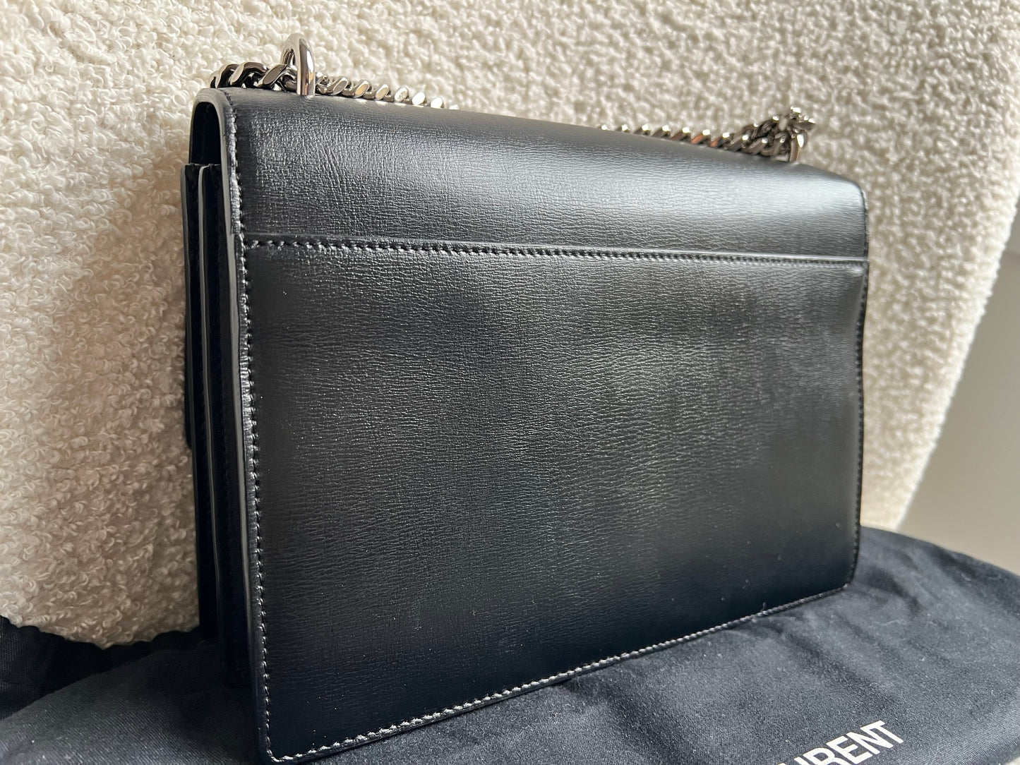 Yves Saint Laurent (YSL) Black Medium Sunset with Silver Hardware (RRP £1,950)