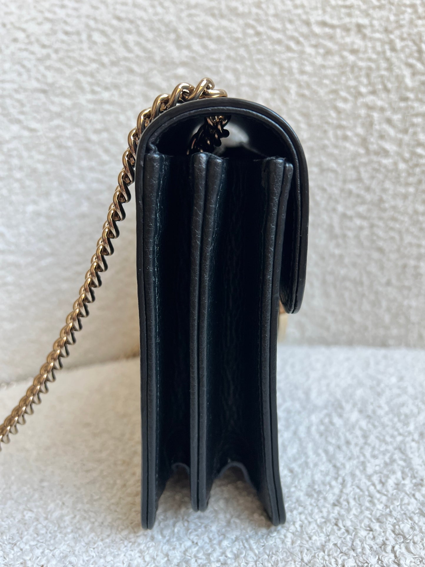 Gucci Interlocking GG Black Small Shoulder Bag