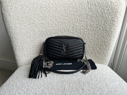 Yves Saint Laurent (YSL) Black Mini Lou Camera Bag (RRP £1285)