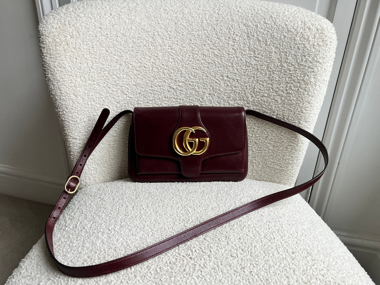 Gucci Burgundy Small Arli Shoulder Bag