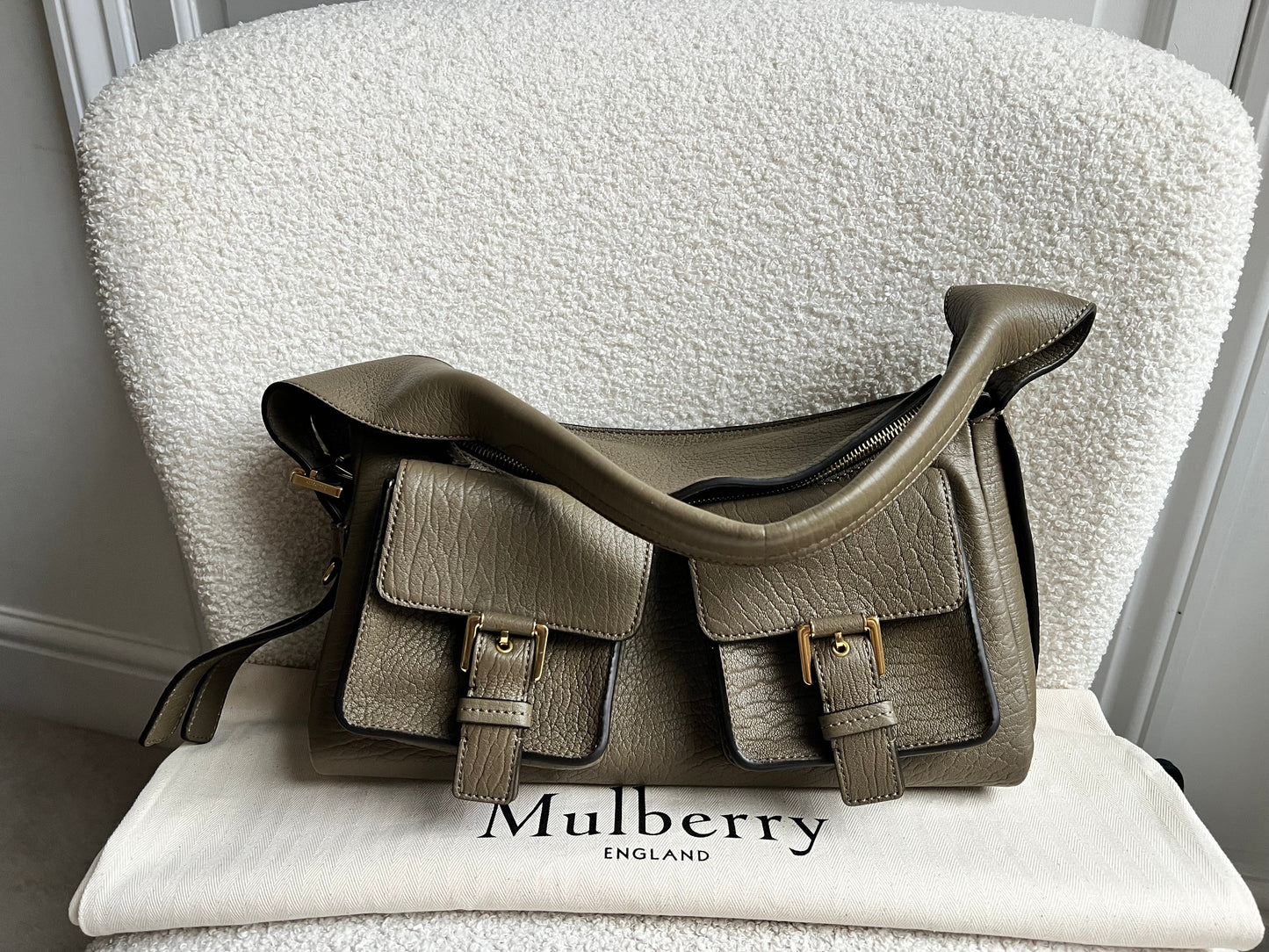 Mulberry Linen Green Maggie (RRP £995)